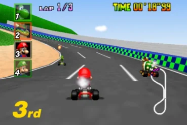 Mario Kart 64 N64 gameplay screenshot