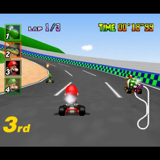 Mario Kart 64 N64 gameplay screenshot