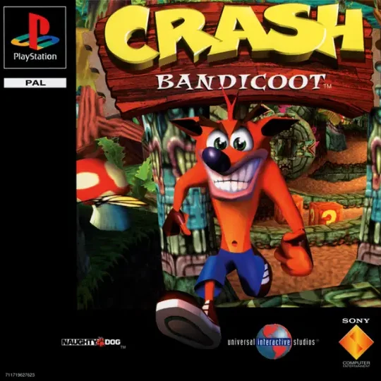 Crash Bandicoot PS1 box art