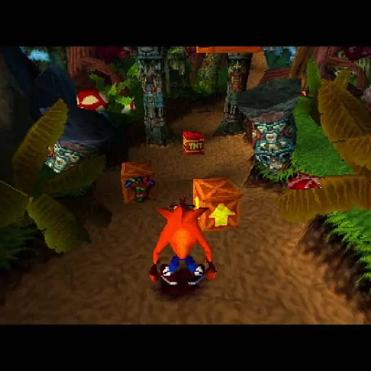 Crash Bandicoot PS1 gameplay screenshot
