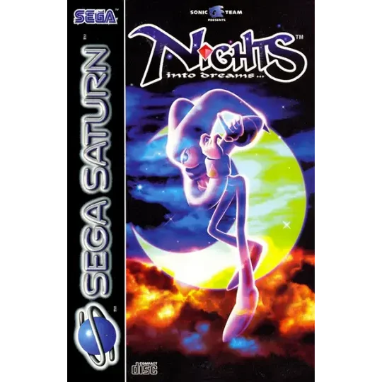 NiGHTS into Dreams Saturn box art