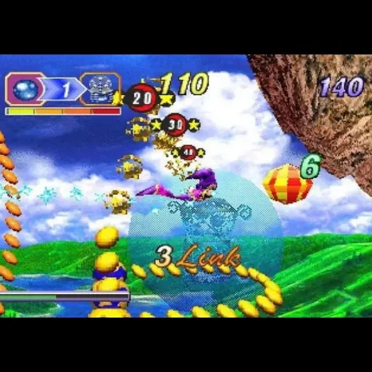 NiGHTS into Dreams Saturn gameplay screenshot